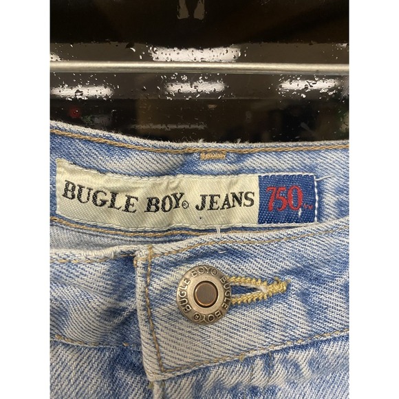 Vintage Bugle Boy Company BBC Jeans Denim Shorts 90s Y2K Acid Wash Size 36 Men - Picture 6 of 10